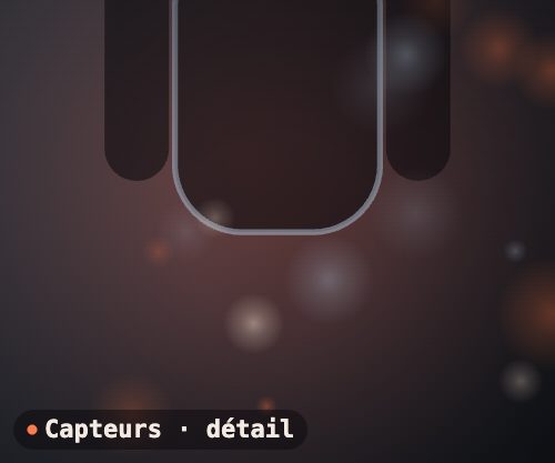 Détail main / capteurs